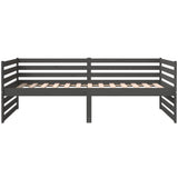 Day Bed without Mattress Grey 90x190 cm Solid Wood Pine