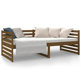 Day Bed without Mattress Honey Brown 90x190 cm Solid Wood Pine - 45-Degree Angle
