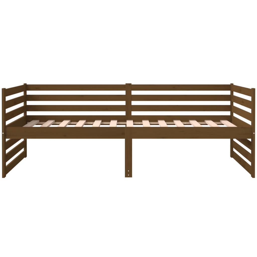 Day Bed without Mattress Honey Brown 90x190 cm Solid Wood Pine