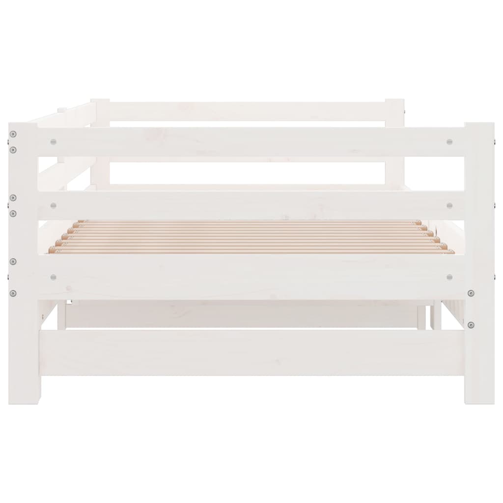 Pull-out Day Bed without Mattress White 90x190 cm