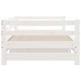 Pull-out Day Bed without Mattress White 90x190 cm