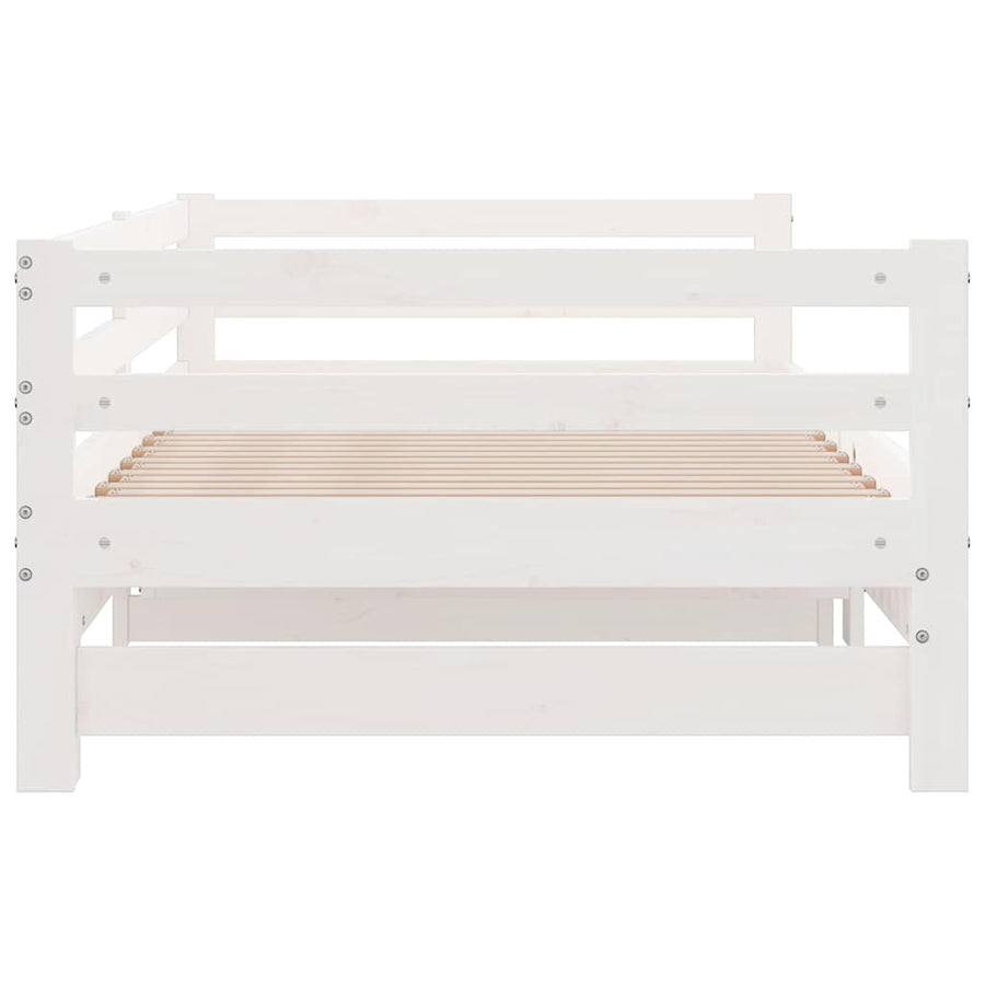 Pull-out Day Bed without Mattress White 90x190 cm
