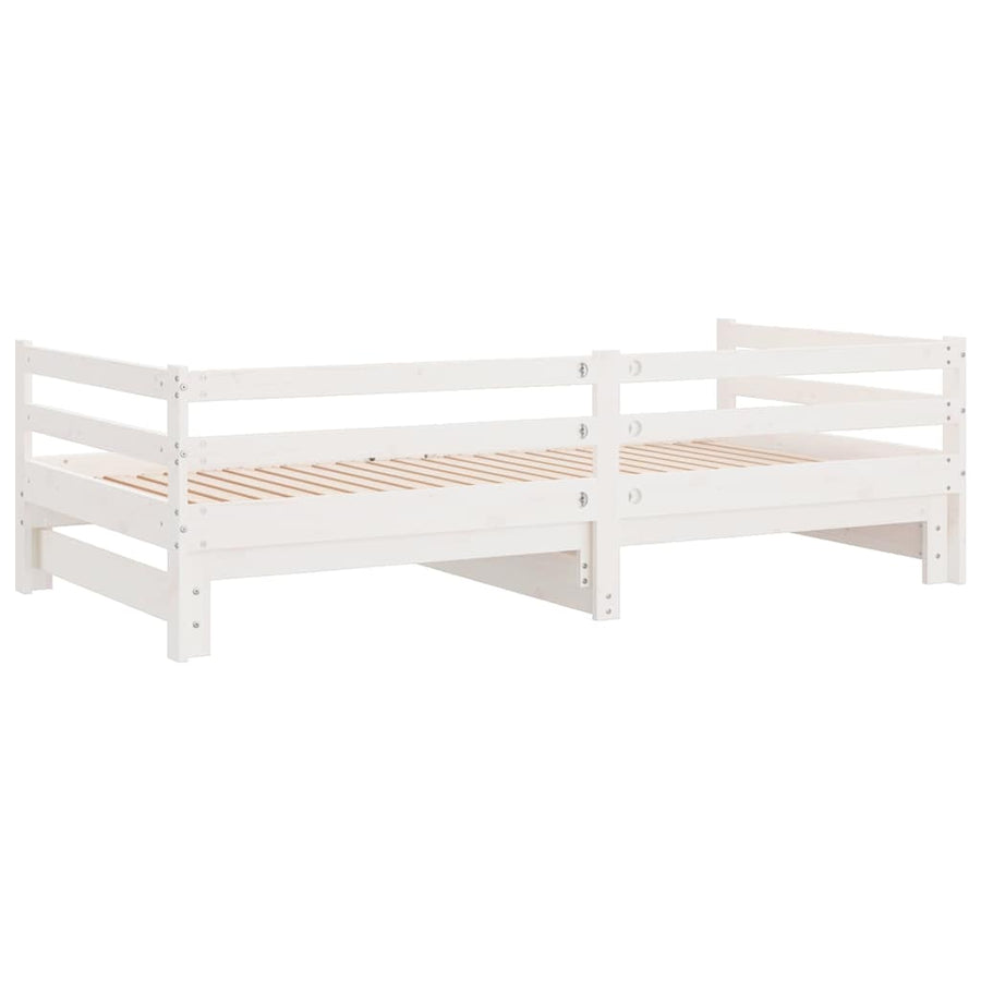 Pull-out Day Bed without Mattress White 90x190 cm