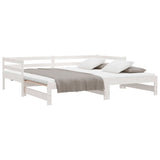 Pull-out Day Bed without Mattress White 90x190 cm