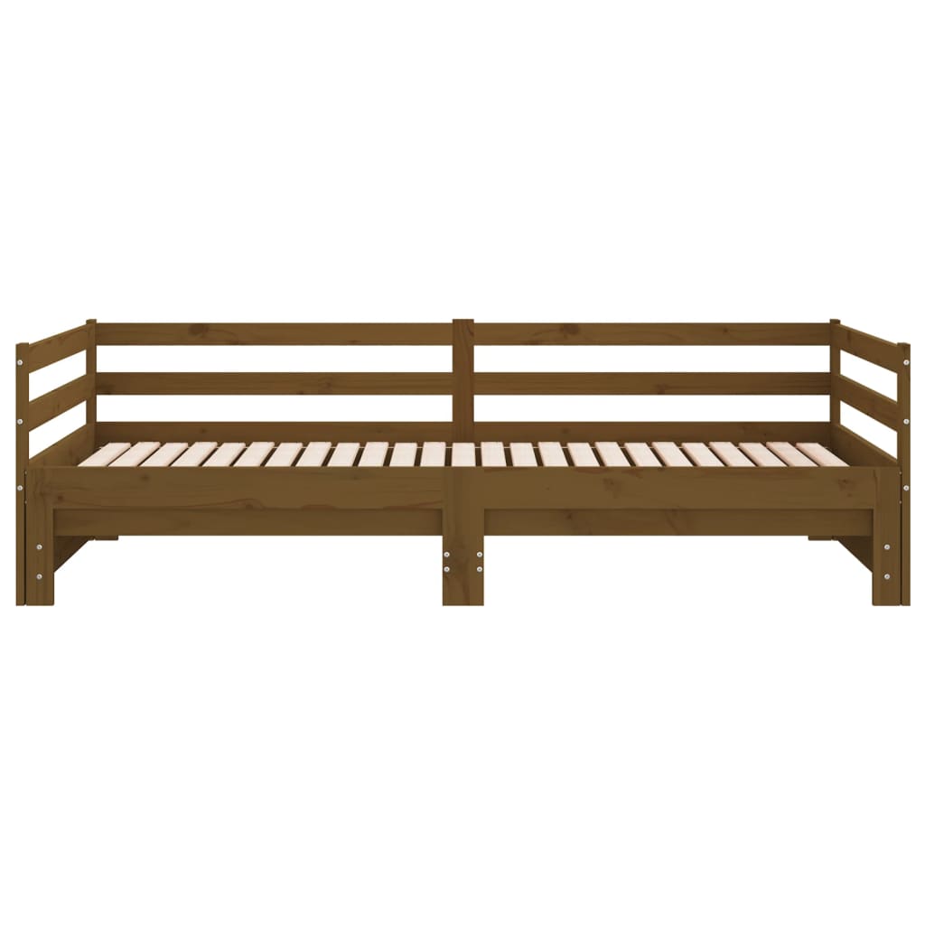 Pull-out Day Bed without Mattress Honey Brown 90x190 cm