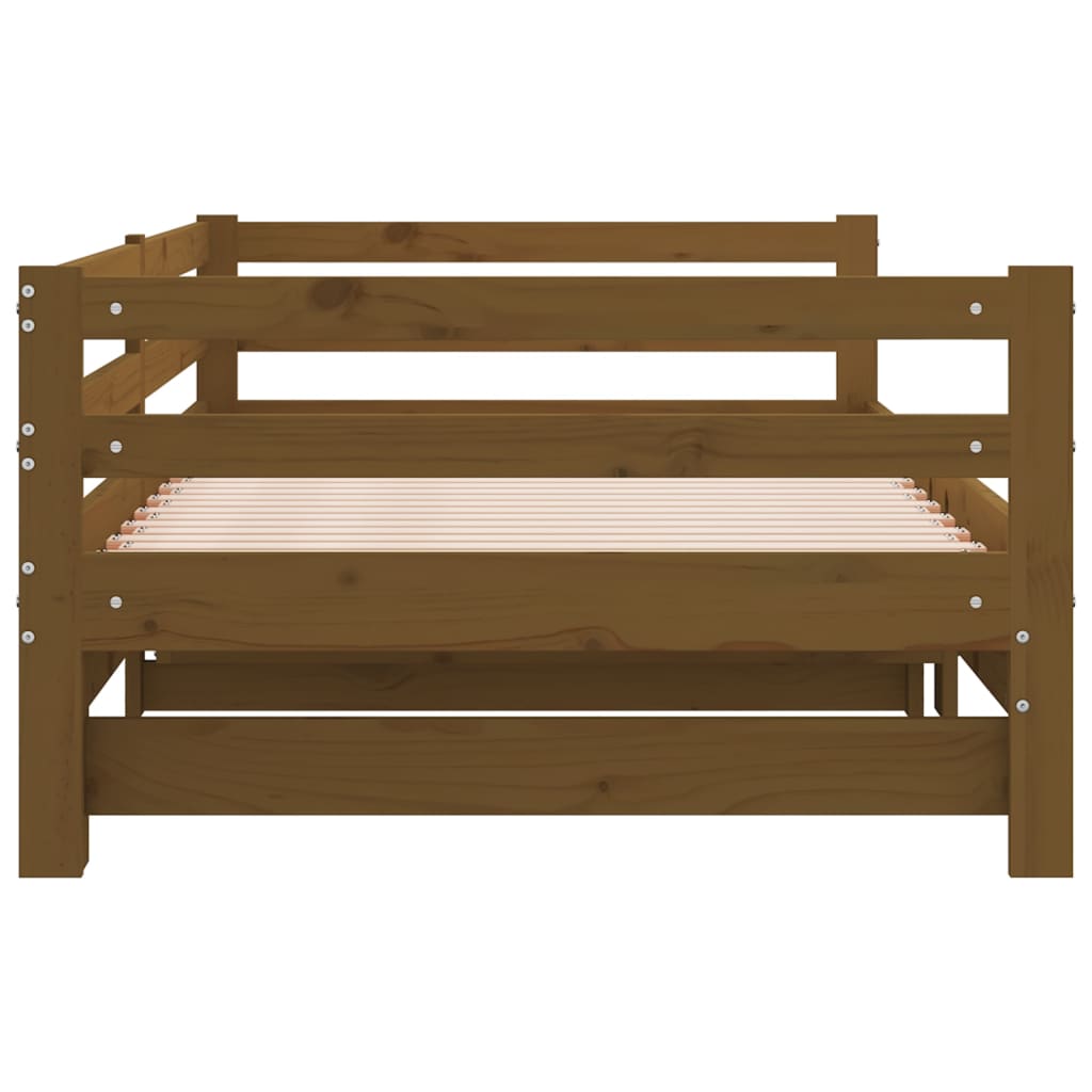 Pull-out Day Bed without Mattress Honey Brown 90x190 cm