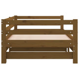 Pull-out Day Bed without Mattress Honey Brown 90x190 cm