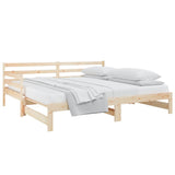Pull-out Day Bed without Mattress 2x(90x190) cm - Side View