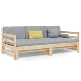 Pull-out Day Bed without Mattress 2x(90x190) cm - 45-Degree Angle