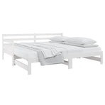 Pull-out Day Bed without Mattress White 2x(90x190) cm
