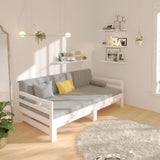 Pull-out Day Bed without Mattress White 2x(90x190) cm
