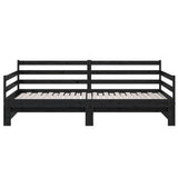 Pull-out Day Bed without Mattress Black 2x(90x190) cm - Extra Image