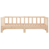 Pull-out Day Bed without Mattress 2x(90x190) cm - Rear View