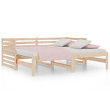 Pull-out Day Bed without Mattress 2x(90x190) cm