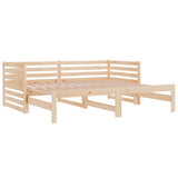 Pull-out Day Bed without Mattress 2x(90x190) cm - Close-Up Angle