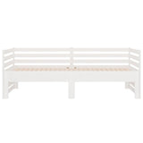 Pull-out Day Bed without Mattress White 2x(90x190) cm - Extra Image