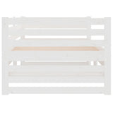 Pull-out Day Bed without Mattress White 2x(90x190) cm