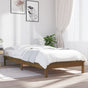 Bed Frame without Mattress Honey Brown 90x190 cm Solid Wood
