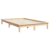 Bed Frame without Mattress 135x190 cm Solid Wood