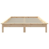 Bed Frame without Mattress 135x190 cm Solid Wood