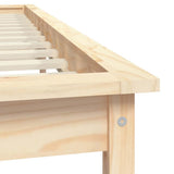 Bed Frame without Mattress 135x190 cm Solid Wood