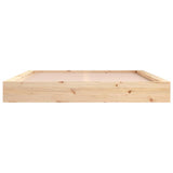 Bed Frame without Mattress 183x203 cm King Solid Wood - Top-Down View