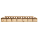 Bed Frame without Mattress 183x203 cm King Solid Wood - 45-Degree Angle