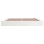 Bed Frame without Mattress White 180x200 cm Solid Wood