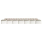 Bed Frame without Mattress White 180x200 cm Solid Wood