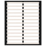 Bed Frame without Mattress Black 183x203 cm King Solid Wood