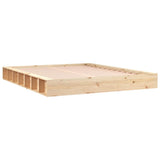 Bed Frame without Mattress 150x200 cm Solid Wood - Side View