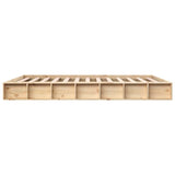 Bed Frame without Mattress 150x200 cm Solid Wood - 45-Degree Angle