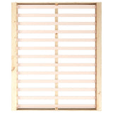 Bed Frame without Mattress 150x200 cm Solid Wood - Rear View