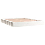 Bed Frame without Mattress White 150x200cm King Size Solid Wood