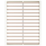 Bed Frame without Mattress White 150x200 cm Solid Wood - Rear View