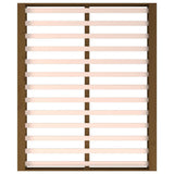 Bed Frame without Mattress Honey Brown 150x200 cm Solid Wood