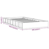 Bed Frame without Mattress 90x190 cm Solid Wood - Low Angle