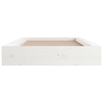 Bed Frame without Mattress White 90x190 cm Single Solid Wood