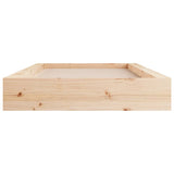 Bed Frame without Mattress 135x190 cm Solid Wood