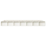 Bed Frame without Mattress White 135x190 cm Double Solid Wood