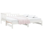 Pull-out Day Bed without Mattress White 90x190 cm