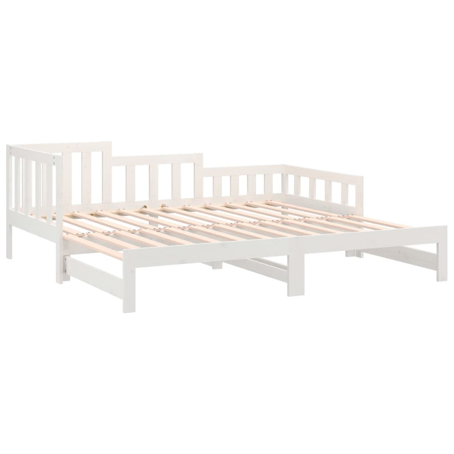 Pull-out Day Bed without Mattress White 90x190 cm
