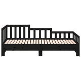 Pull-out Day Bed without Mattress Black 2x(90x190) cm - Extra Image