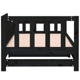 Pull-out Day Bed without Mattress Black 2x(90x190) cm - Extra Image