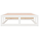 Bed Frame without Mattress White 100x200 cm Solid Wood