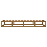 Bed Frame without Mattress Honey Brown 100x200 cm Solid Wood