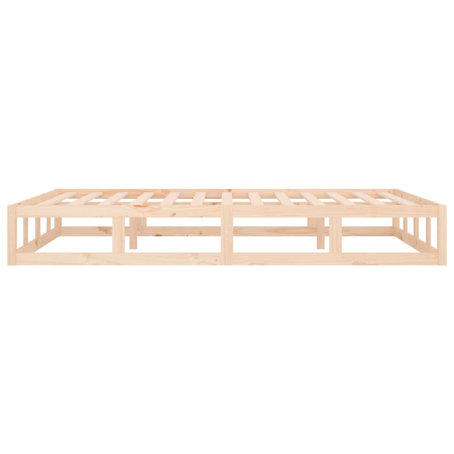 Bed Frame without Mattress 137x187 cm Double Solid Wood