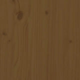 Bed Frame without Mattress Honey Brown 137x187 cm Double Solid Wood - Low Angle