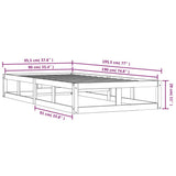 Bed Frame without Mattress White 90x190 cm Solid Wood