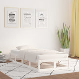 Bed Frame without Mattress White 90x190 cm Solid Wood